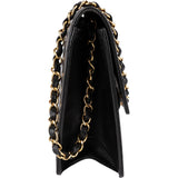 Chanel Quilted Lambskin 24K Gold Single Flap Shoulder Bag