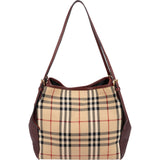 Burberry Nova-Check Haymarket Hobo Shoulder Bag