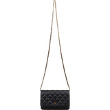 Chanel Quilted Caviar Leather Wallet on Chain Crossbody Bag
