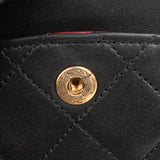Chanel Quilted Lambskin Small 24K Gold Double Flap Shoulder Bag