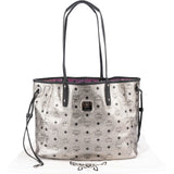 MCM Monogram Visetos Metallic Reversible Liz Shopper Shoulder Bag