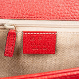 Gucci Pebbled Calfskin Interlocking GG Shoulder Crossbody Bag