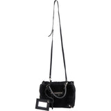 Balenciaga Shearling & Suede Mini Classic City Handbag