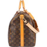 Louis Vuitton Monogram Canvas Keepall 50 Bandoulière Travel Bag