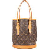 Louis Vuitton Monogram Canvas Bucket PM Shoulder Bag
