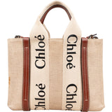 Chloé Canvas Small Woody Tote Crossbody Handbag