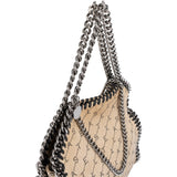 Stella McCartney Monogram Canvas Falabella Fold Over Tote Crossbody Handbag