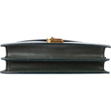 Saint Laurent Green Leather Envelope Medium Crossbody Bag