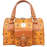 MCM Monogram Visetos Boston Pocket Handbag