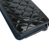 Chanel Quilted Patent Leather Wallet On Chain Crossbody Bag