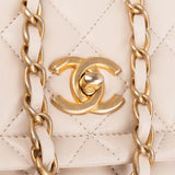 Chanel Quilted Lambskin Small Single Flap Crossbody Handbag