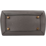 Celine Grey Leather Grained Calfskin Belt Handbag