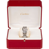 Cartier Silver Tone Tank Française 2384 Women Watch