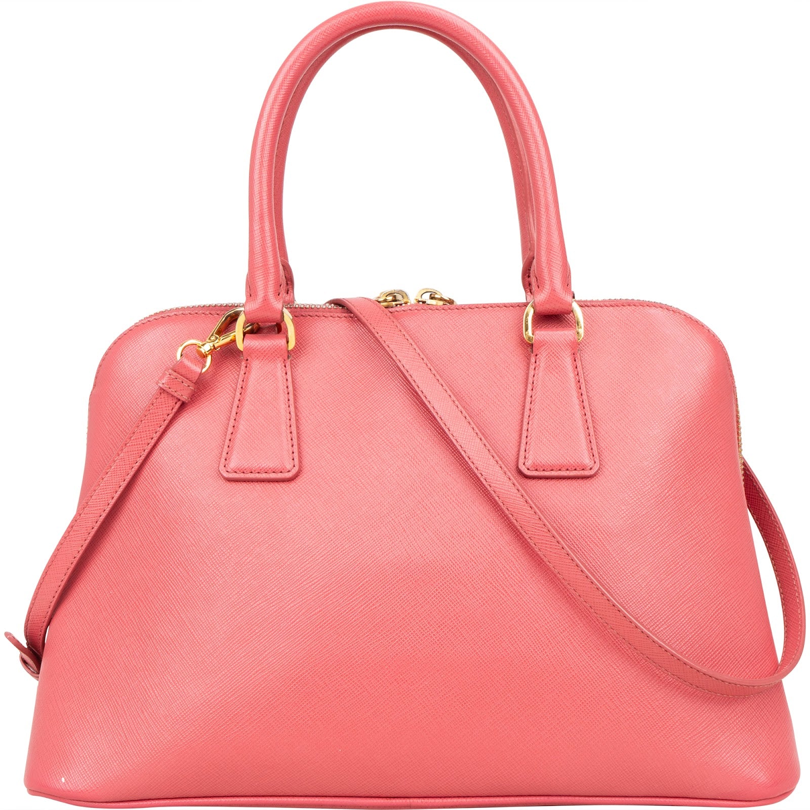 Prada Saffiano Leather Promenade Handbag - vintageandkickz