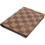 Louis Vuitton Monogram Damier Ebene Passport Cover Card Holder