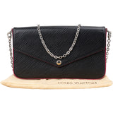 Louis Vuitton Noir Epi Leather Pochette Felicie Crossbody Bag