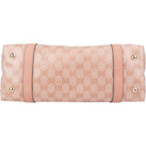 Gucci Monogram GG Coated Canvas Pink Abbey Tote Shoulder Bag