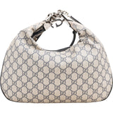 Gucci Monogram GG Supreme Attache Hobo Crossbody Bag