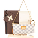 Louis Vuitton Monogram Damier Azur Canvas Pochette Milla Shoulder Bag