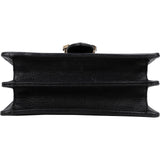 Gucci Pebbled Leather Interlocking GG Flap Crossbody Bag