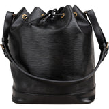 Louis Vuitton Noir Epi Leather Sac Noé Grande Shoulder Bag