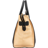 Céline Bicolor Grained Leather Luggage Handbag
