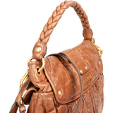 Miu Miu Vitello Quilted Leather City Handbag