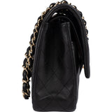 Chanel Quilted Lambskin Medium Double Flap Shoulder Bag
