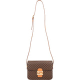 Celine Monogram Macadam Horse Triomphe Crossbody Bag