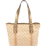 Gucci Monogram GG Canvas Jolicoeur Tote Shoulder Bag