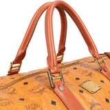 MCM Monogram Visetos Boston 50 Travel Bag