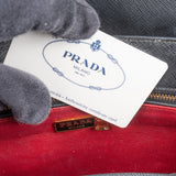 Prada Multicolor Saffiano Leather Bicolor Top Handle Handbag