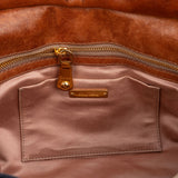Miu Miu Linen Studded Fringe Small City Coffer Shoulder Crossbody Bag