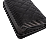 Chanel Quilted Caviar Leather Wallet On Chain Boy Crossbody Bag