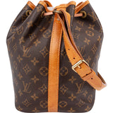 Louis Vuitton Monogram Canvas Sac Noé Petit Shoulder Bag