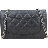 Chanel Quilted Caviar Leather Wallet On Chain Crossbody Bag