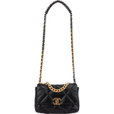 Chanel 19 Quilted Lambskin Medium Single  Flap Crossbody Bag