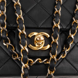 Chanel Quilted Lambskin 24K Gold Single Flap Crossbody Bag