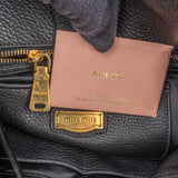 Miu Miu Vitello Daino Leather Hobo Shoulder Bag
