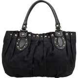 Gucci Monogram GG Canvas Studded Hysteria Tote Handbag