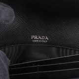 Prada Black Saffiano Leather Belt Crossbody Bag