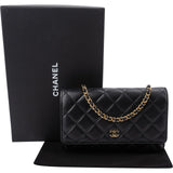 Chanel Quilted Lambskin Wallet On Chain Crossbody Bag