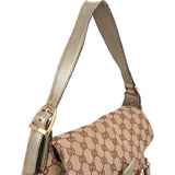 Gucci Monogram GG Studded Horsebit Chain Flap Shoulder Bag