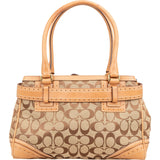 Coach Monogram Signature Canvas Hampton Flap Handbag