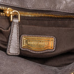 Miu Miu Vitello Lux Leather City Handbag - vintageandkickz