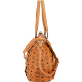 MCM Monogram Visetos Satchel Shoulder Bag