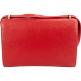 Chanel Stitched Leather Chevron Envelope Double Flap Shoulder Crossbody Bag