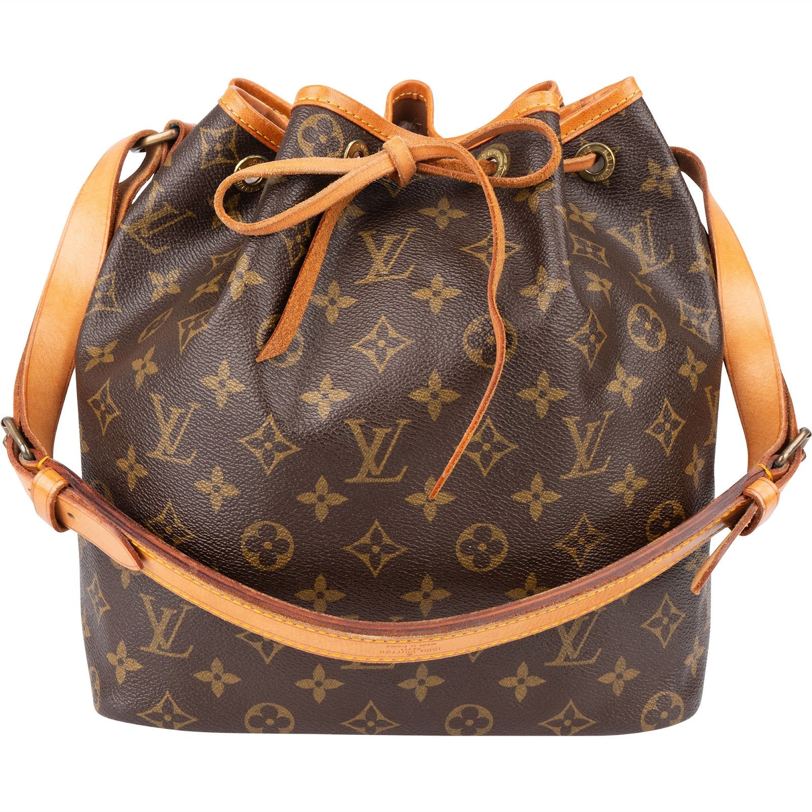 [🔄️B12 / F23] Louis Vuitton Monogram Canvas Sac Noé Petit Shoulder Bag - vintageandkickz