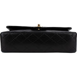 Chanel Quilted Lambskin 24K Gold Medium Double Flap Shoulder Bag