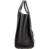 Céline Noir Grained Calfskin Luggage Handbag